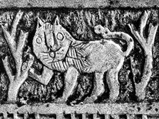 Бельцы, Молдова. Котик-лев на памятнике Мордехая-Мотла, 19 в. Фото Д.Гобермана